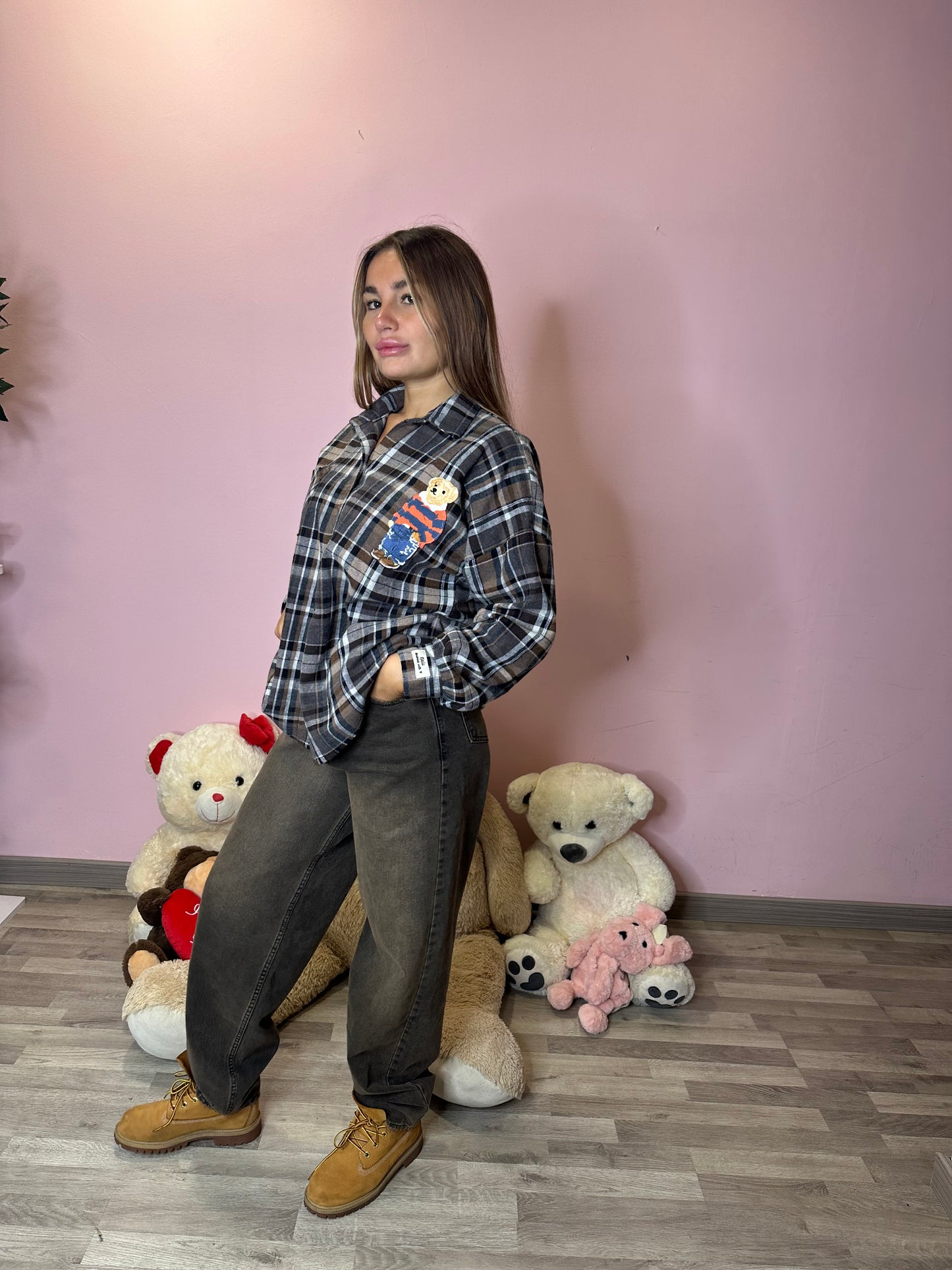 CAMICIA BROWN TEDDY