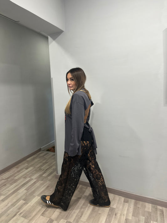 PANTALONE MERLETTO GAMBA DRITTA